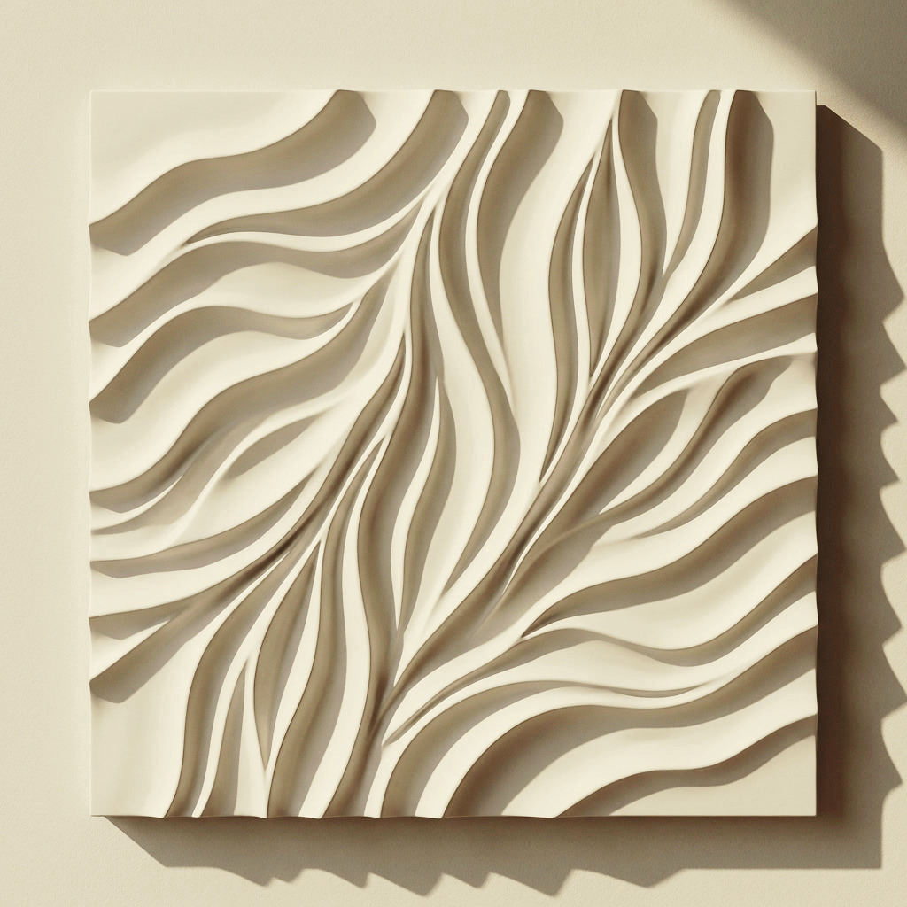 50x50cm modular gypsum wall panel — v4