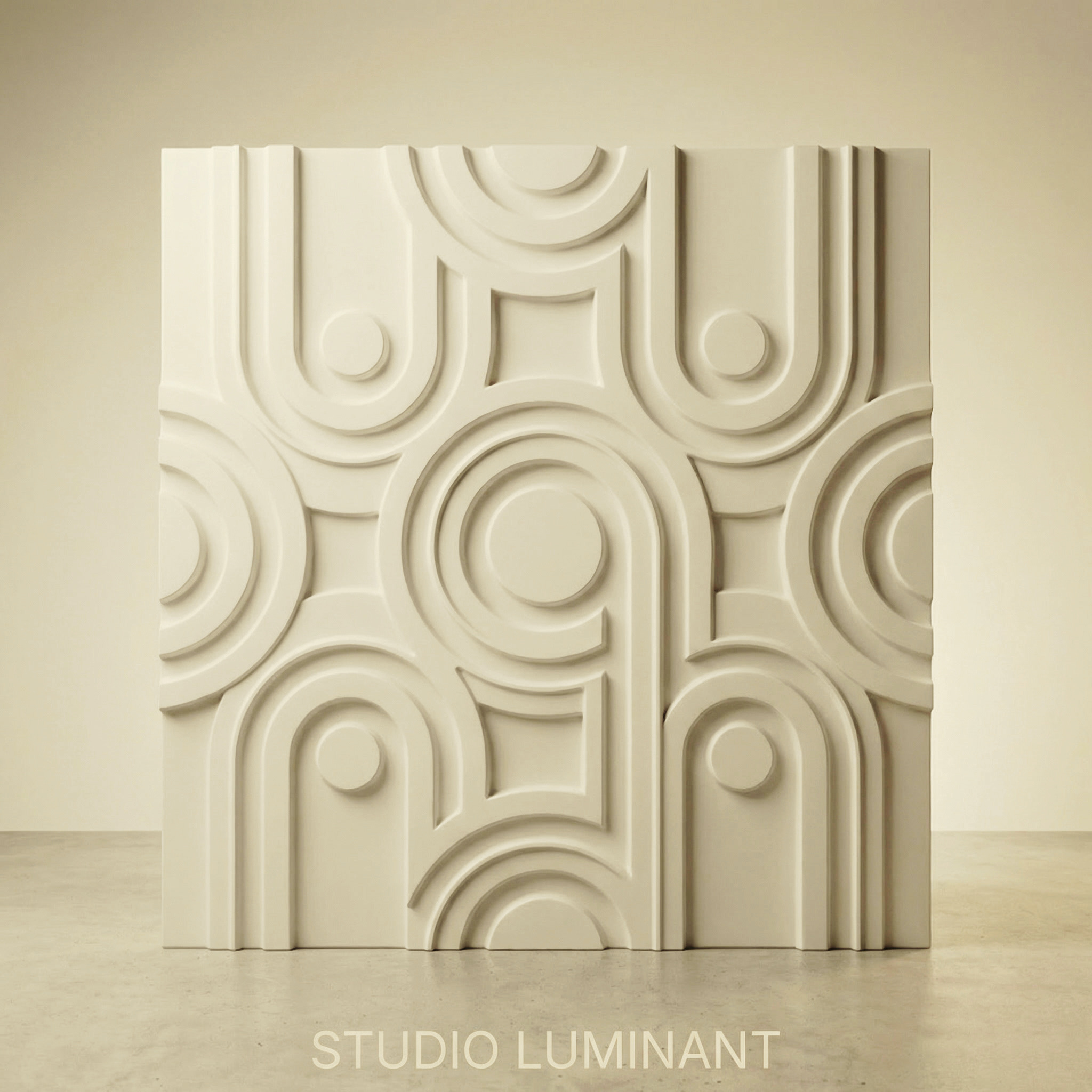 Geometric pattern wall panel — variant 3