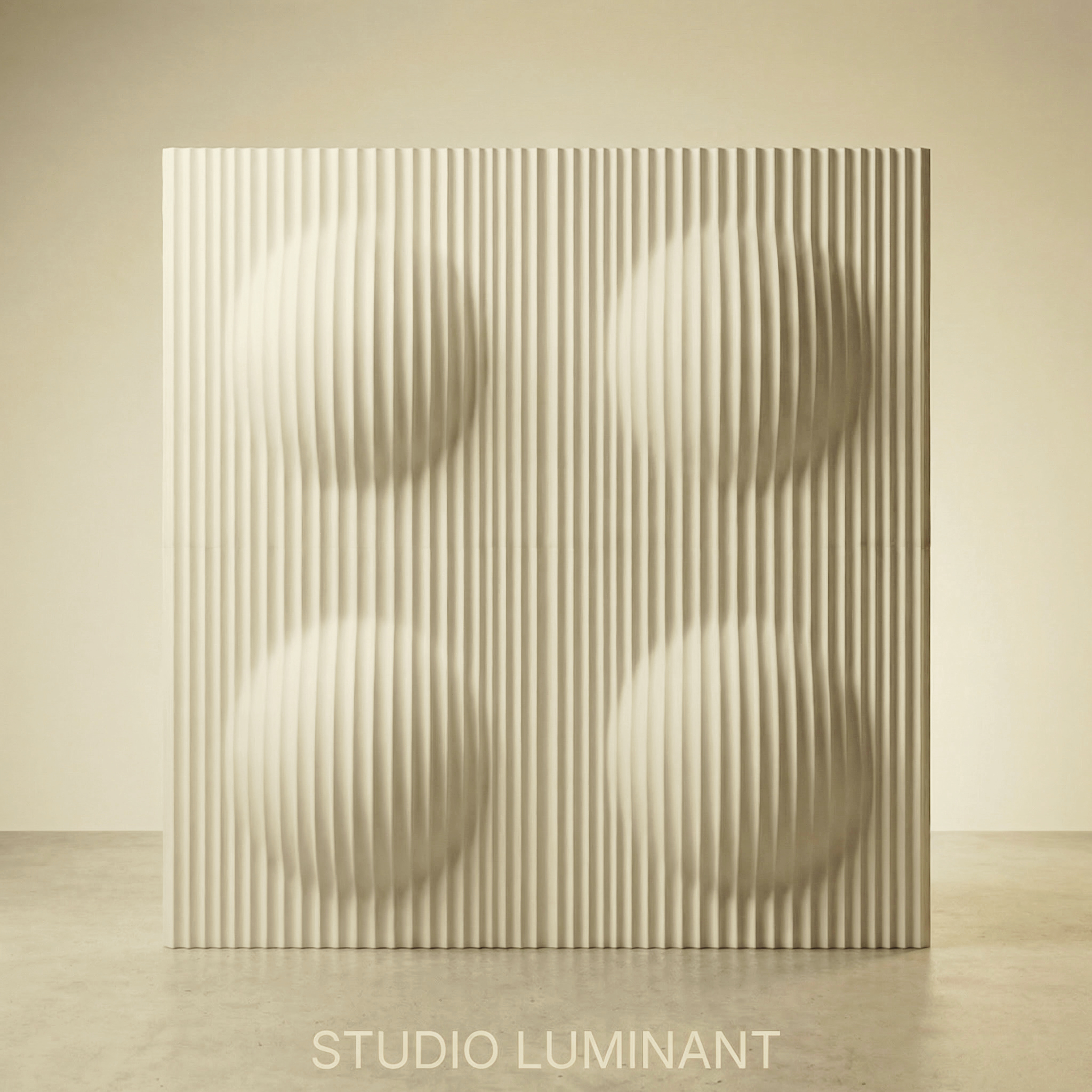 Lumina PMAG polymer modified alpha gypsum relief panel — ceramic-like surface finish